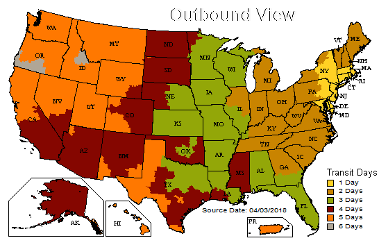 shipping zones - shipbob