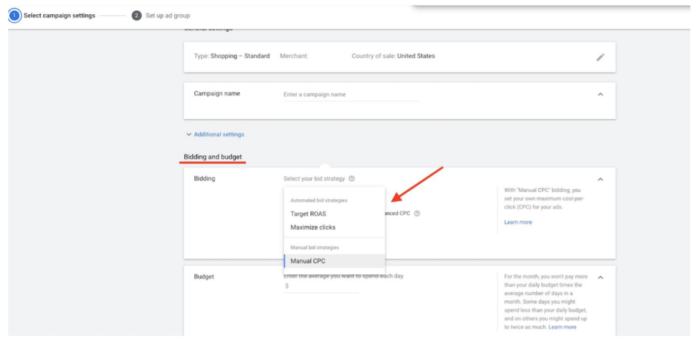 Manual bidding strategies for CPC